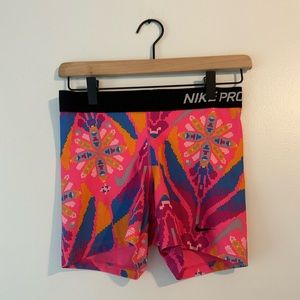 Nike pro colorful biker shorts
